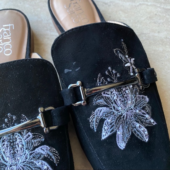 CLOSET CLOSING Franco Sarto Dalton Floral Embroidered Mule - Picture 2 of 6